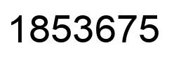 Number 1853675 black image