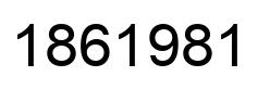 Number 1861981 black image