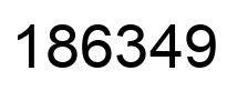 Número 186349 imagen negro