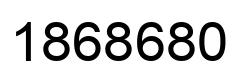 Number 1868680 black image