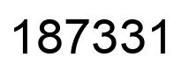 Número 187331 imagen negro