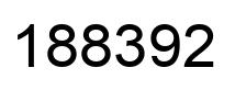 Number 188392 black image