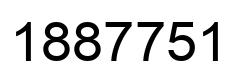 Number 1887751 black image