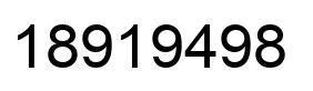 Número 18919498 imagen negro