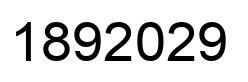 Number 1892029 black image