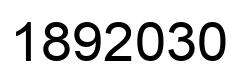 Number 1892030 black image