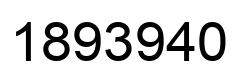 Number 1893940 black image
