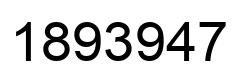 Número 1893947 imagen negro