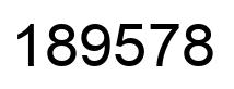 Número 189578 imagen negro