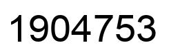 Number 1904753 black image