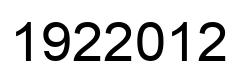 Number 1922012 black image