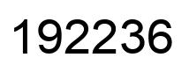 Number 192236 black image