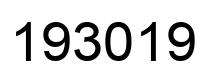 Number 193019 black image