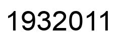 Number 1932011 black image