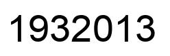 Number 1932013 black image