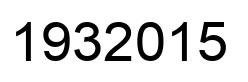 Number 1932015 black image