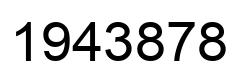Número 1943878 imagen negro