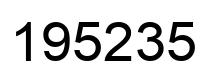 Número 195235 imagen negro