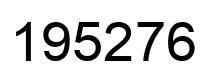 Número 195276 imagen negro