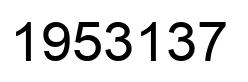 Number 1953137 black image