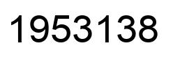 Number 1953138 black image