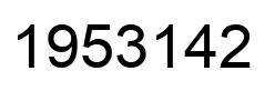 Number 1953142 black image