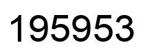 Número 195953 imagen negro