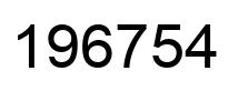 Número 196754 imagen negro