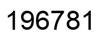 Number 196781 black image