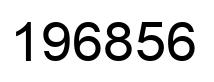 Número 196856 imagen negro