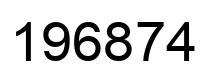 Número 196874 imagen negro