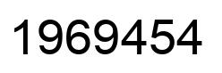 Number 1969454 black image