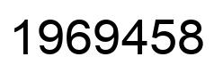Number 1969458 black image