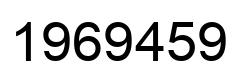 Number 1969459 black image