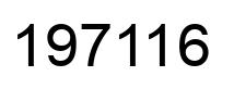 Number 197116 black image