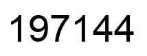 Número 197144 imagen negro