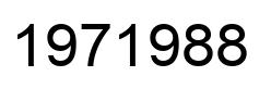 Number 1971988 black image