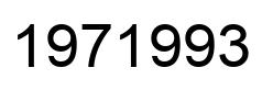 Number 1971993 black image
