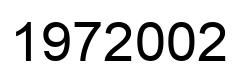 Número 1972002 imagen negro