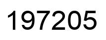Número 197205 imagen negro