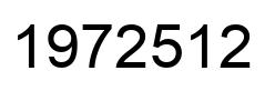 Number 1972512 black image