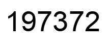 Number 197372 black image