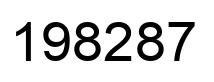 Number 198287 black image