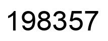 Number 198357 black image