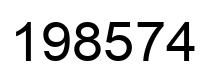 Número 198574 imagen negro