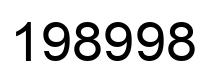 Number 198998 black image
