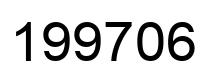 Number 199706 black image