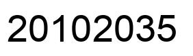 Number 20102035 black image