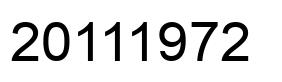 Number 20111972 black image