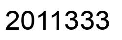 Number 2011333 black image
